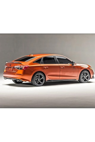 Honda Civic Fe Yan Marşpiyel Seti V2 Plastik 2 Adet Mat Siyah 2022 2023 2024 2025