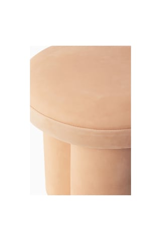101 Copenhagen Big Foot Bej Nubuk Deri Tabure, Minimalist Modern Tasarım