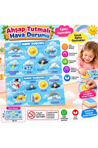 Storeşahin 284/285 Ahşap Tutmalı Hava Durumu Adet Fiyatıdır Shn0720