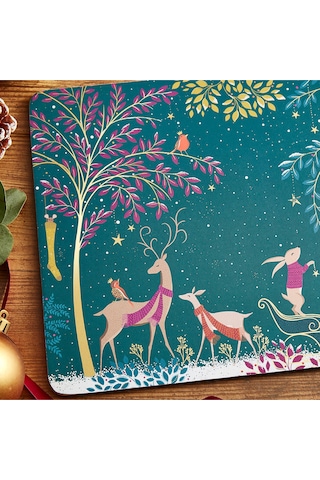 Woodland Tales Büyük Amerikan Servisleri, 4'lü Set Yeşil