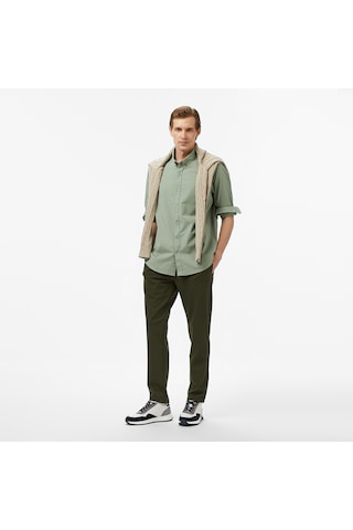 Nautica Erkek Yeşil Classic Fit Gömlek Düz W57428t Yeşil
