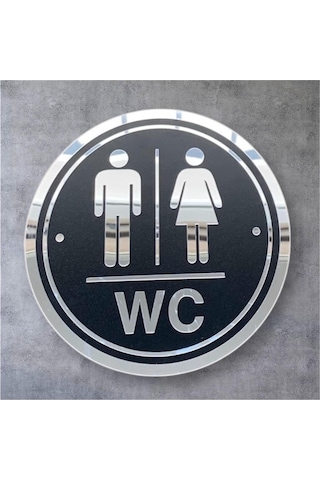Modern, Şık Erkek Kadın Wc Tabelası, İnsan Figürlü Ahşap Wc Otel, Lokanta Vb. İçin Bay Wc