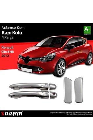 Renault Clio 4 Hb Krom Kapı Kolu 4 Kapı 2012 Üzeri