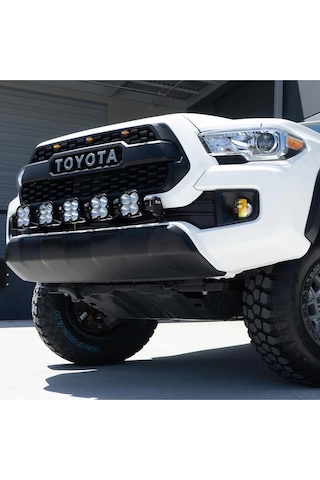 2 Adet 18w Uyumlu Çift Renk Gömme Montaj Tampon Sarı Beyaz 8 Cm 4 Modlu Off Road Led Lamba