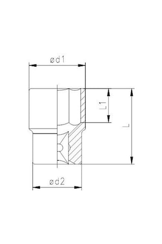 İzeltaş 1113 Lokma Anahtar Altı Köşe 1/2'' 27 MM