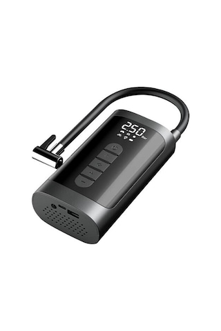 Vkemall Kompakt Kablosuz Akıllı Araç Lastik Pompa, 4 Modlu Çok Fonksiyonlu, Dijital Gösterge, Motosiklet Bisiklet Toplar İçin