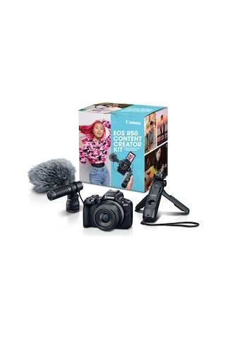 Canon EOS R50 Content Creator Kit Aynasız Fotoğraf Makinesi
