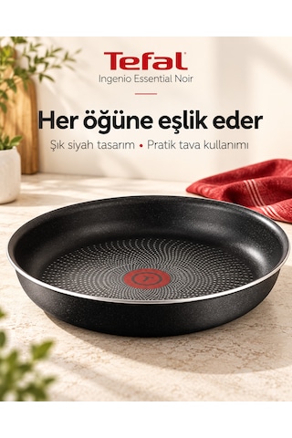 Ingenio Essential Noir 4 Parça Çıkarılabilir Saplı Tencere Ve Tava Seti L2006502 Siyah