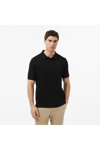 Nautica Erkek Siyah Regular Fit Polo Yaka T-shirt Düz K65000t Siyah