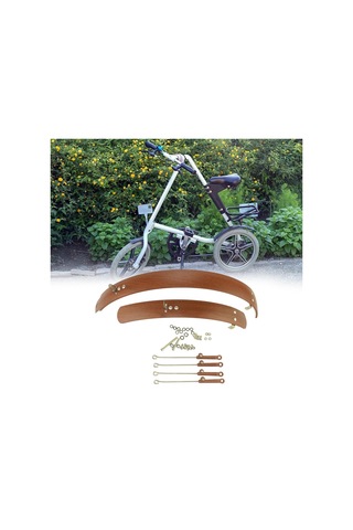 Suntek Katlanır Bisiklet Çamurluk Ön Ve 16-inç-kahverengi Kahverengi