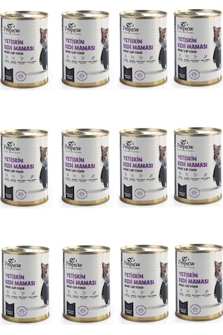 Propaw Tavuk Parça Etli Jöleli Premium Tahılsız Yetişkin Kedi Maması 12 x 415 G