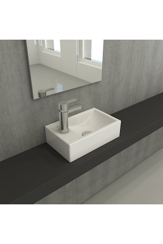 Bocchi Milano Dar Sol Lavabo 1418-002-0126 Mat Beyaz