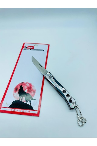 Wolfknife Fullmetal Miniceplik Kamp Bıçak Kurt Kamp Çakı //14cm--5433 Gri