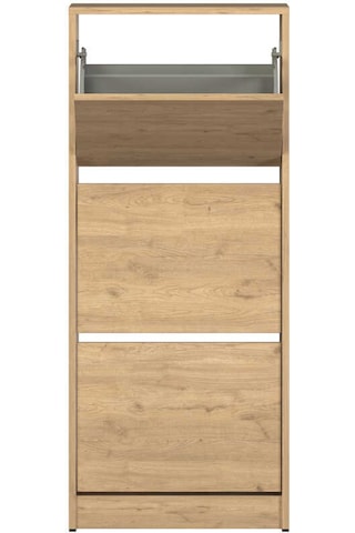 Flat Duo Üç Katlı Ayakkabılık Florida Meşe 51x119x26 Cm Meşe