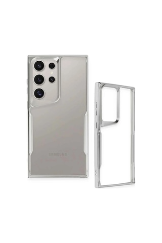 Gld-spt- Newface Samsung Uyumlu Galaxy S23 Ultra Kılıf Boyi Silikon Kapak - Siyah