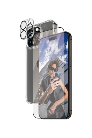 Panzerglass Apple iPhone 15 Pro Max Uyumlu 3'lü Çerçeve Aparatlı Telefon Koruma Seti