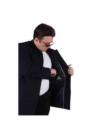 Starbattal Erkek Büyük Beden Kaşmir Kaban 103008 Lacıvert Lacivert