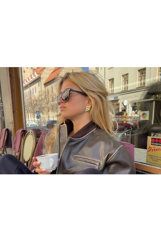 Aurrari Vintage Wing Gold Küpe Çok Renkli