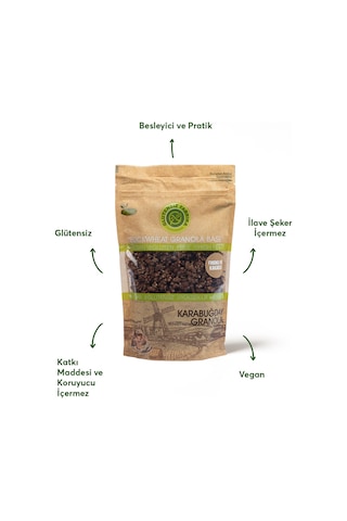 Glutensiz Fabrika Fındık ve Kakaolu Yulaf Karabuğday Granola 300 G