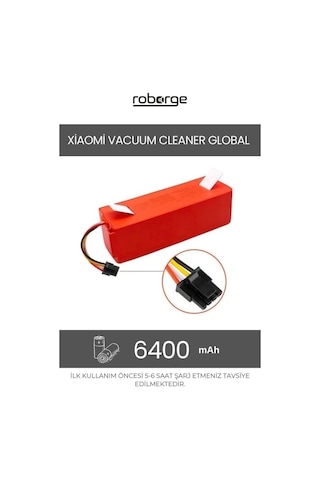Xiaomi Vacuum Cleaner Global Sdjqr02rr Robot Süpürge Uyumlu Batarya 6400 Mah - Muadil Ürün