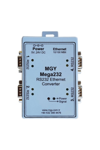 Mgy Mega232 Ethernet Rs232 Dönüştürücü - Tcp Udp İp Db9 Tcp232