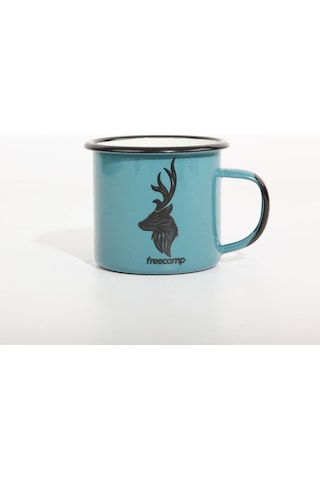 Freecamp Campers Emaye Kupa Mug 350 Ml Petrol Mavisi Çok Renkli
