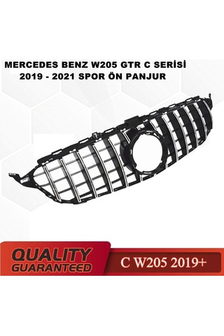 W205 GTR Spor Ön Panjur Izgaralı Piano Black-Krom 2019-2021 Arası