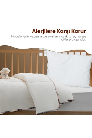 Huggy %100 Yeni Zelanda Kuzu Yünü Bebek Yastığı 30x40 Cm