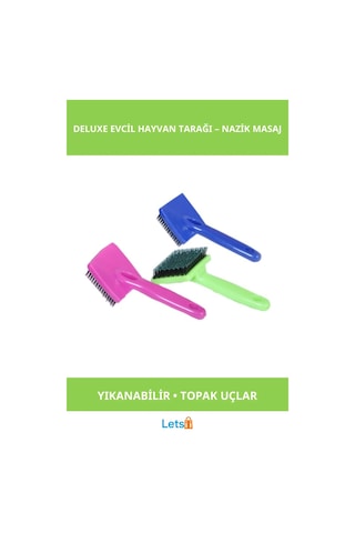 Mikopet Deluxe Yumuşak Dokulu Evcil Hayvan Tarağı Kedi, Köpek, Tavşan İçin