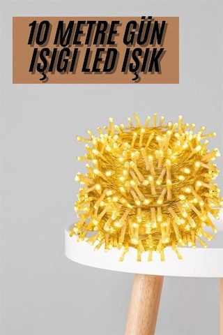 Mey Najmaddin Fişli 10 Metre Günışığı Led Işık 3 Aydınlatma Modlu Dekoratif Ortam Aydınlatması Najmaddin Renkli