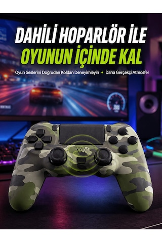 Uzun Pil Ömürlü Oyun Kolu Usb İle Hızlı Şarj Desteği Mavi