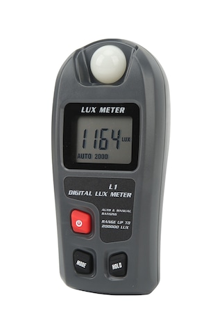 Vkemall Bsıde Dijital Işık Ölçer, 0.1-200000 Lx Aralığı, 4% Doğruluk, Otomatik Aralık Seçimi, Taşınabilir Lcd Ekranlı Işık Yoğunluğu Ölçüm Cihazı Pil İçermez