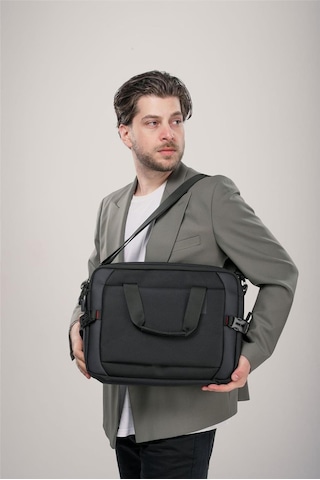 71460 Siyah Unisex Evrak Çantası Ccs London Siyah