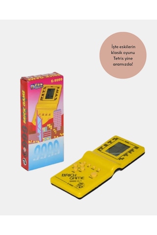 Tnabilir - 622 - El Aterisi Gameboy Kla Tetris Oyunu, Pil İle Çalışan Mini - Gldısptm - El Konsolu