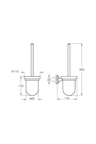 VitrA Marin Tuvalet Fırçalığı  A44948