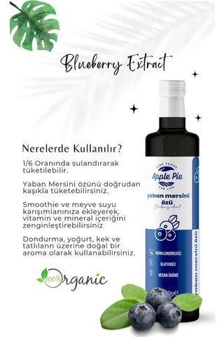 Applepiefoods Yaban Mersini Özü 2 Adet