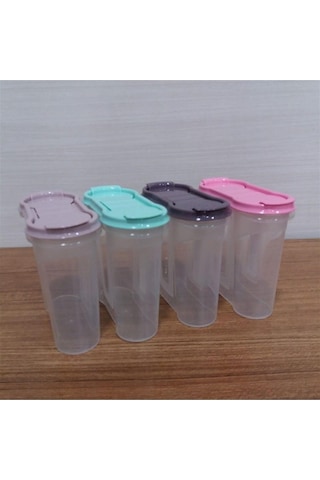 Plastik Kapaklı Majör Baharatlık Baharat Saklama Kutusu Kabı 536 Çok Renkli