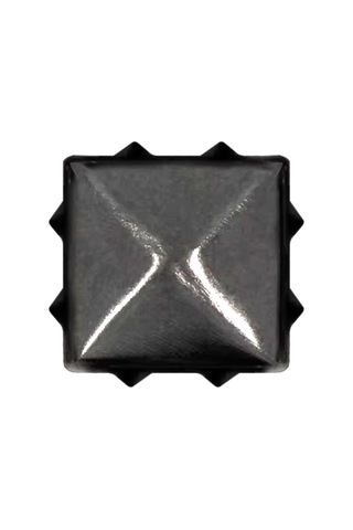 Süs Tırnaklı Platin Çakma Kare Piramit 5 Mm 20 Adet Metal Trok