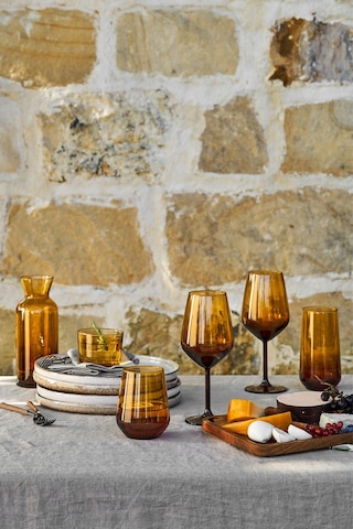 Rakle New Iconic 4'lü Su Kadehi Seti Amber 490 Cc Renkli