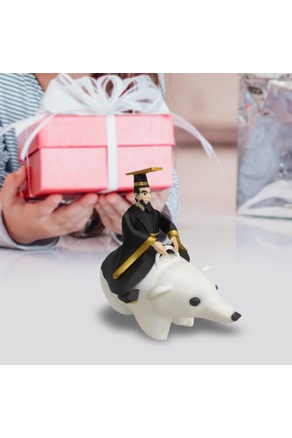 Homyl Qin Shi Huang Heykeli Sanat Eseri Masa Süsü Oturma Odası 10cmx5cmx10cm