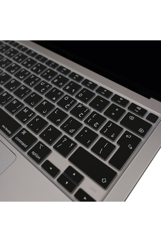 Arapça Klavye Koruyucu Apple Uyumlu MacBook Air M1 13inç Touchıd'li Air A2337 A2179 Uk Enter İle 001