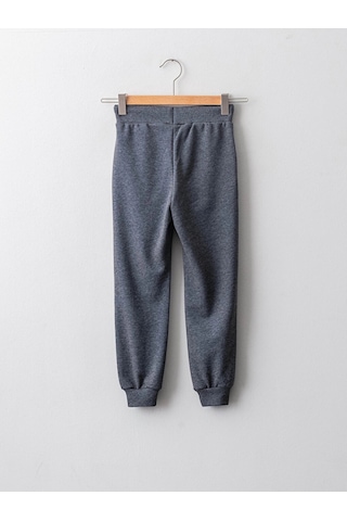LC Waikiki Lcw Kids Antrasit Beli Lastikli Kız Çocuk Jogger Eşofman Altı Anthracıte Melan