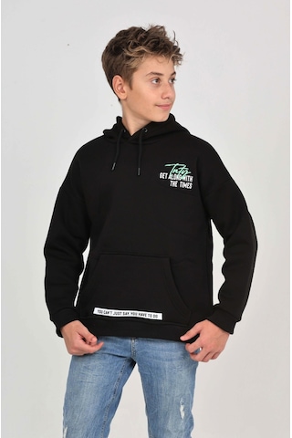 Toontoy Kids Toontoy Erkek Çocuk Tnty Nakışlı Sweatshirt Siyah