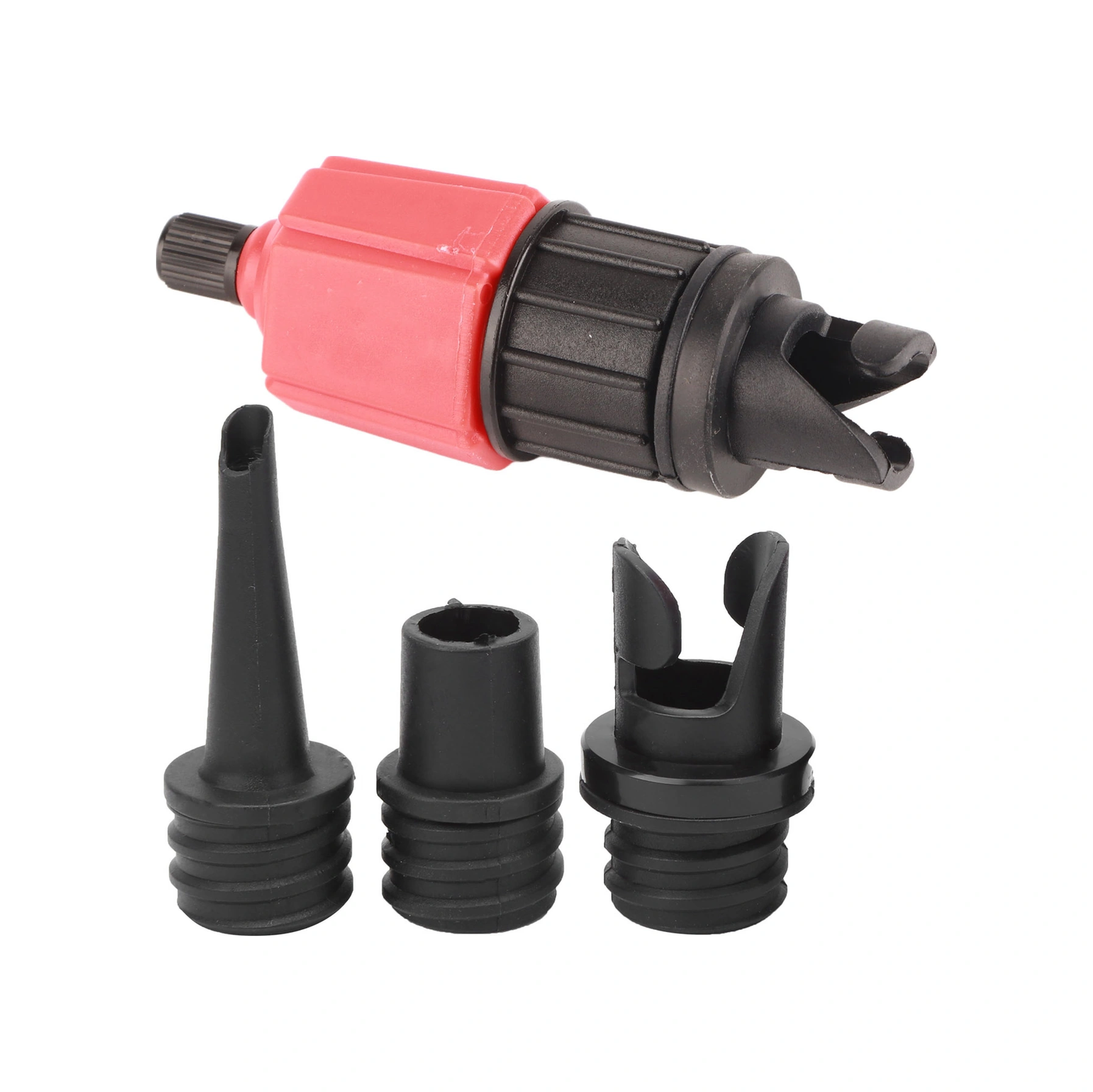 Vkemall Sup Valf Adaptörü - Nylon+alüminyum, 3 Farklı Bağlantı, Leak-proof - Sup, Kano, Lastik Bot, Havlu Yatağı İçin Hava Pompa Dönüştürücü