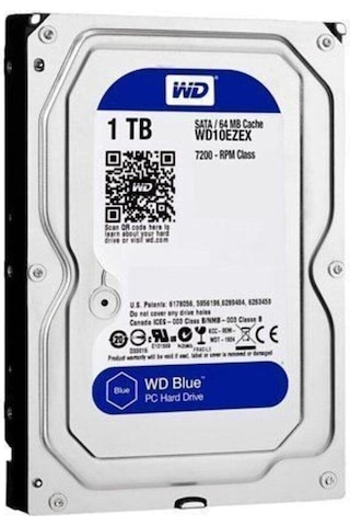 Wd10ezex 1tb Blue Sata 3.0 7200rpm 64mb 3.5'' Dahili Disk