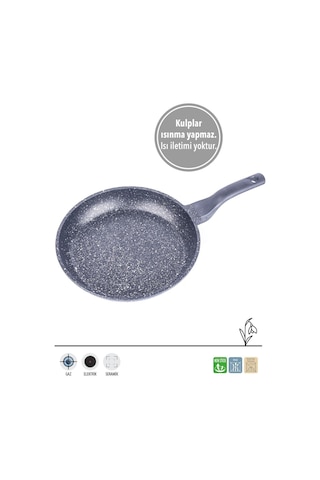 D3007 Döküm Granit 2'li 20-28 Cm Tava Seti Çok Renkli