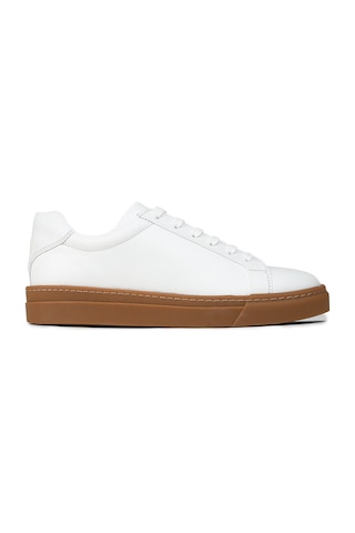 Deery Erkek Beyaz Hakiki Deri Sneaker Ayakkabı - 02018mbyzc03 Beyaz