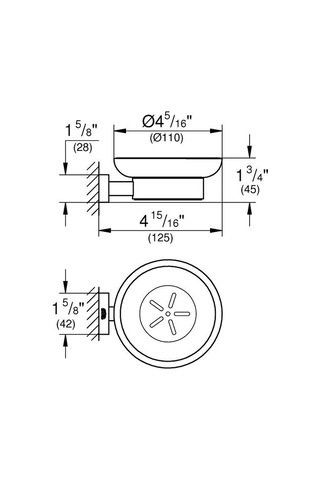 Grohe Sabunluk Seti Eurocube Krom - 40754001