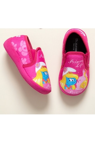 Gigi Pembe Şirinler Kız Bebek Panduf Ev Ayakkabı Pembe