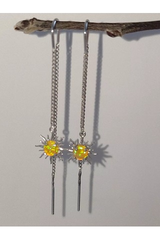 Sılver Whale Uzun Zincirli, Uzun Zincirli Gümüş Küpe Çubukları 198304135 Diğer